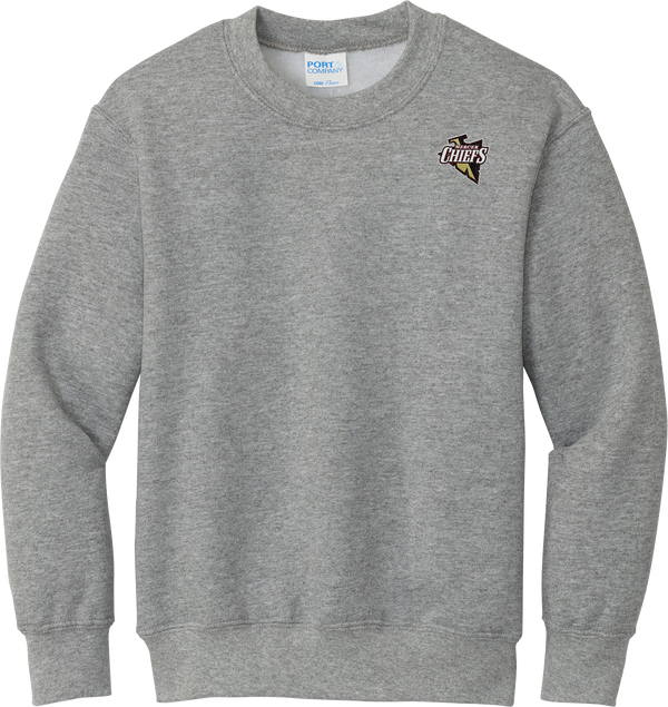 Mercer Chiefs Youth Core Fleece Crewneck Sweatshirt