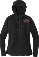 Mercer Arrows New Era Ladies French Terry Full-Zip Hoodie