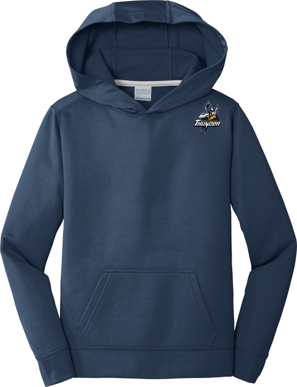 Mon Valley Thunder Youth Performance Fleece Pullover Hooded Sweatshirt