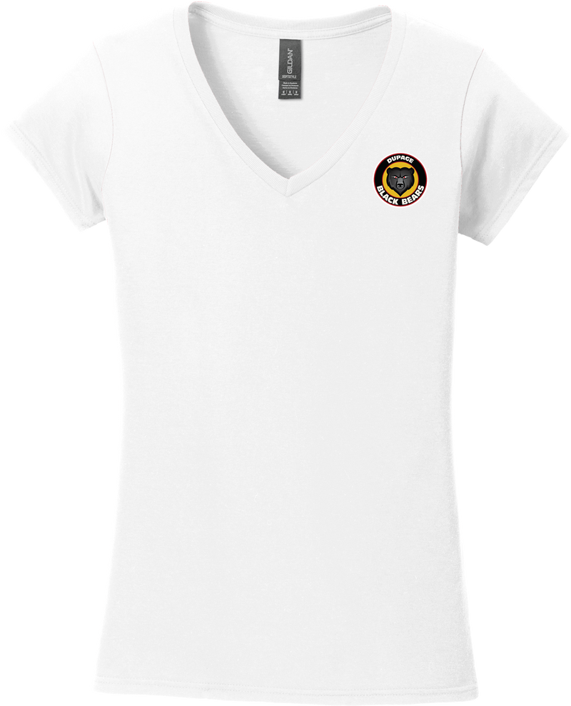 Dupage Black Bears Softstyle Ladies Fit V-Neck T-Shirt