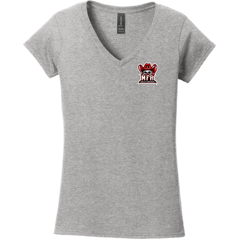 CT Oil Kings MFR Softstyle Ladies Fit V-Neck T-Shirt