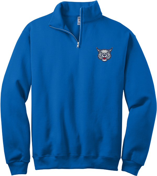 CT Bobcats NuBlend 1/4-Zip Cadet Collar Sweatshirt