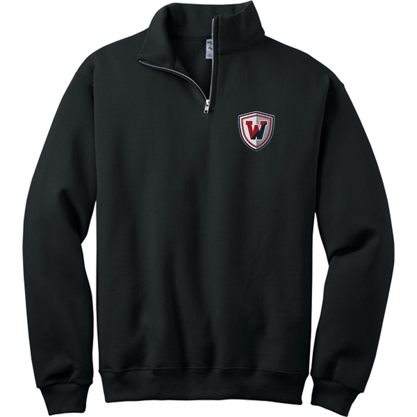 Wall Hockey NuBlend 1/4-Zip Cadet Collar Sweatshirt