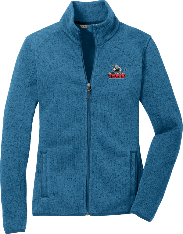 NJ Titans Ladies Sweater Fleece Jacket