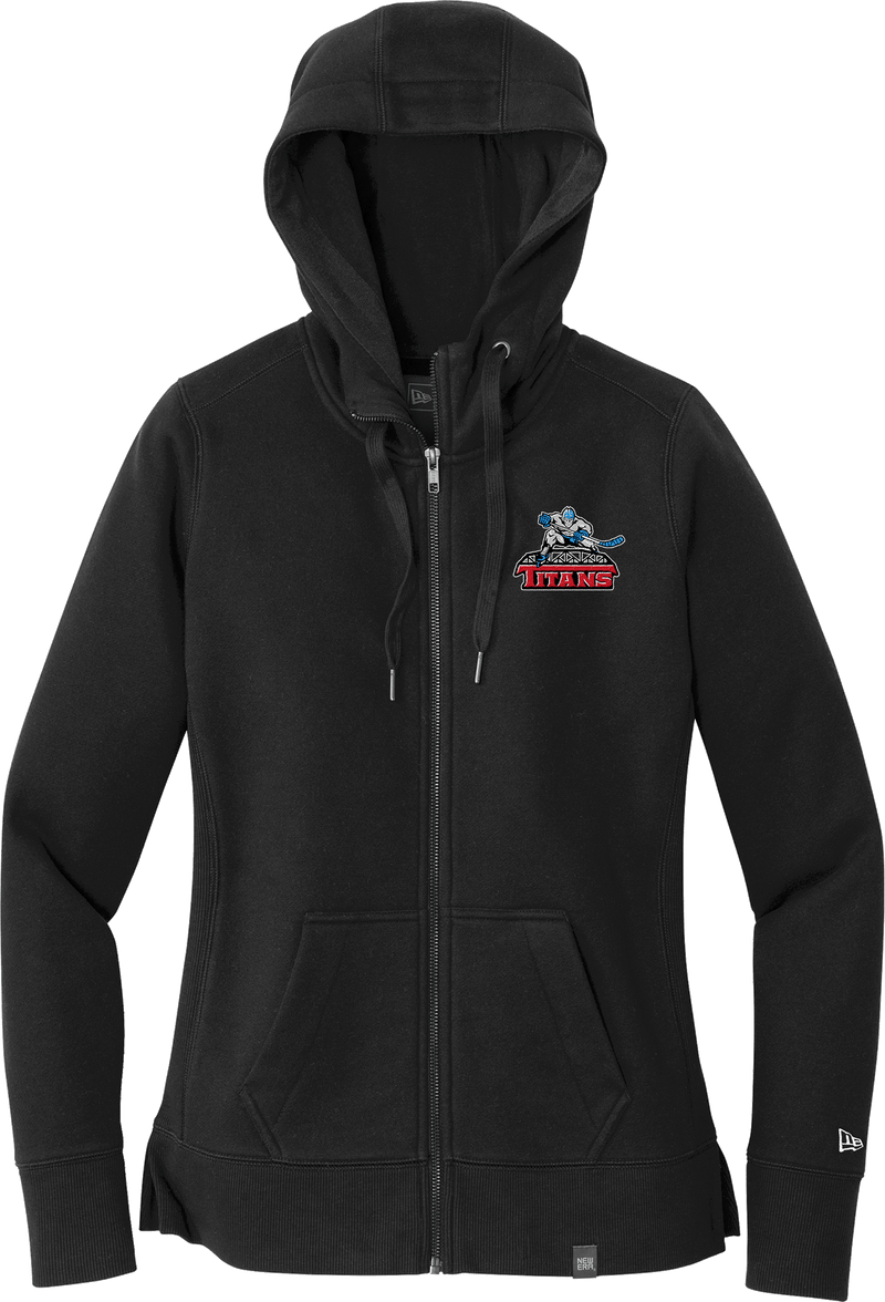 NJ Titans New Era Ladies French Terry Full-Zip Hoodie