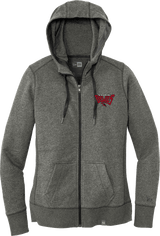 York Devils New Era Ladies French Terry Full-Zip Hoodie