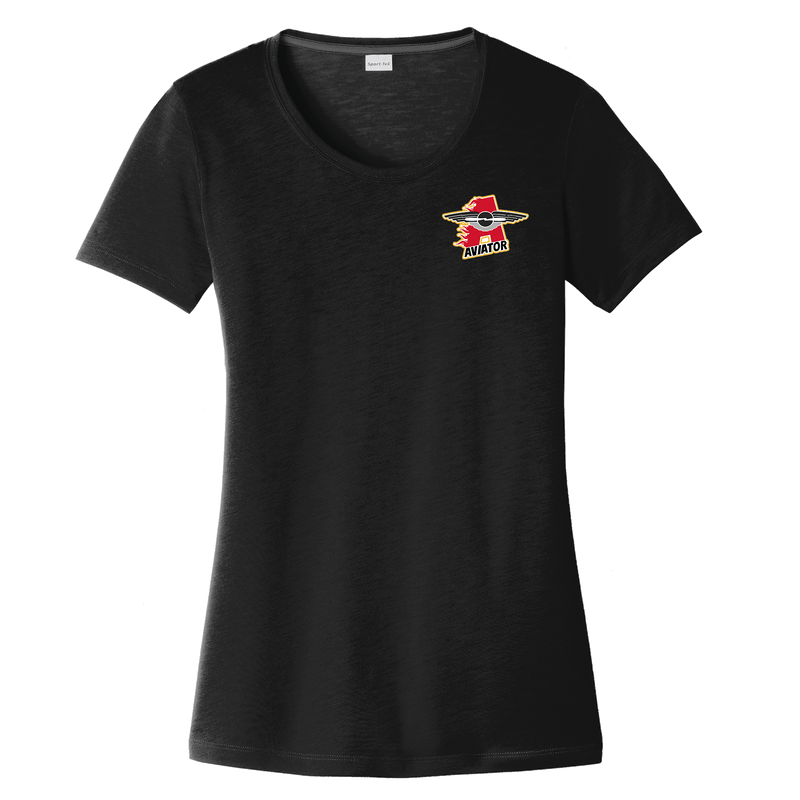 NY Aviators Ladies PosiCharge Competitor Cotton Touch Scoop Neck Tee