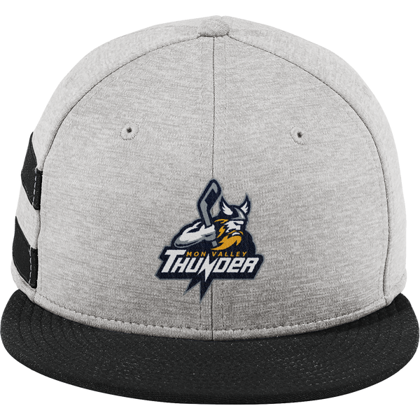 Mon Valley Thunder New Era Shadow Heather Striped Flat Bill Snapback Cap