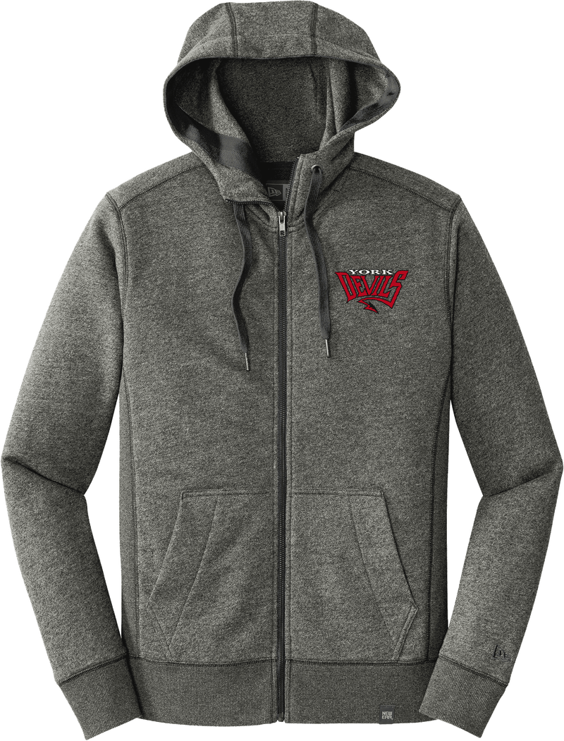 York Devils New Era French Terry Full-Zip Hoodie