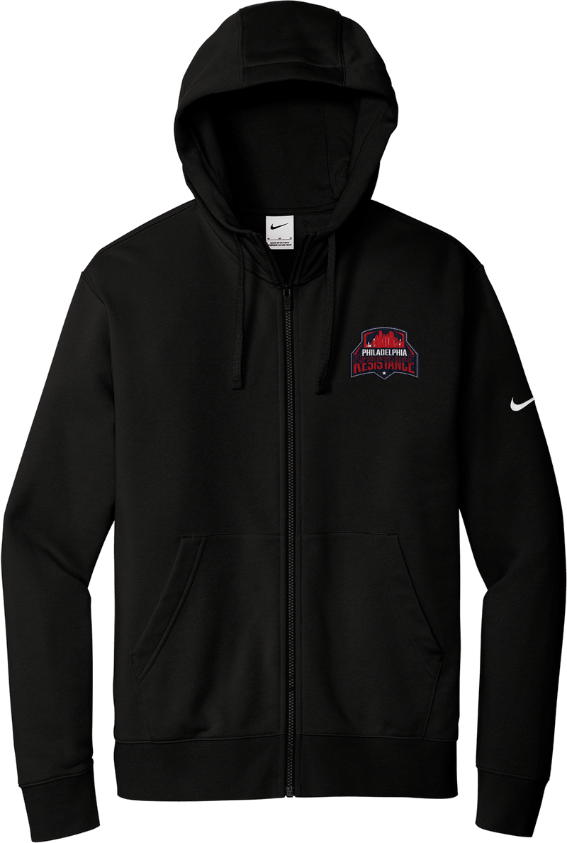 Philadelphia Resistance Nike Club Fleece Sleeve Swoosh Full-Zip Hoodie