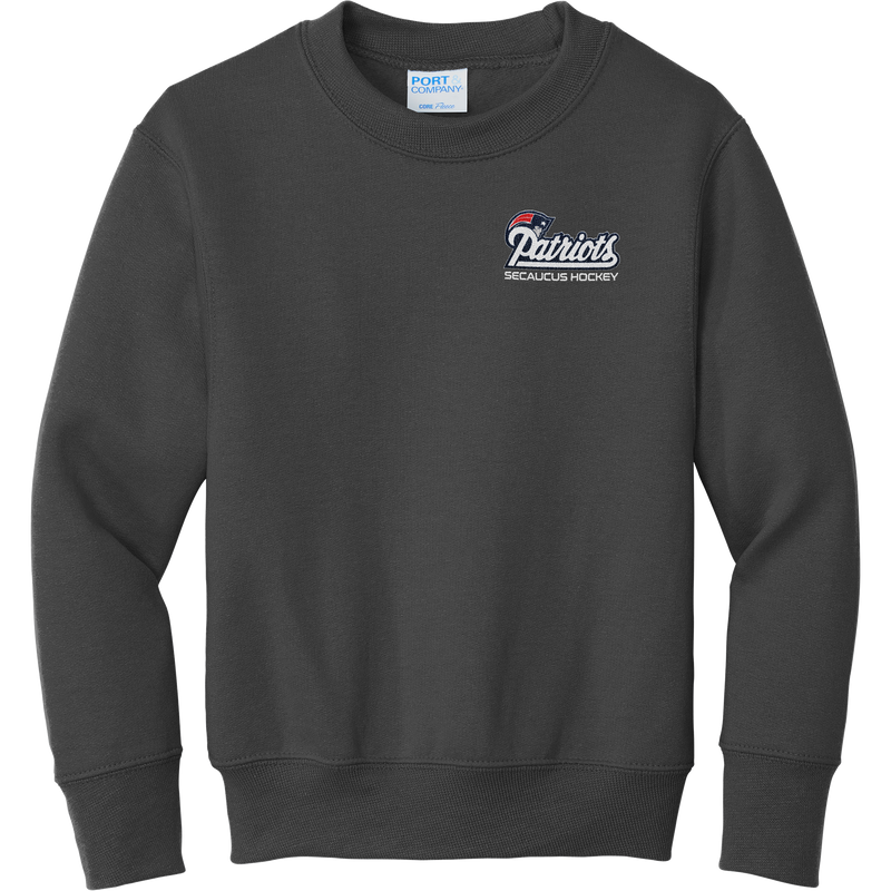 Secaucus Patriots Youth Core Fleece Crewneck Sweatshirt