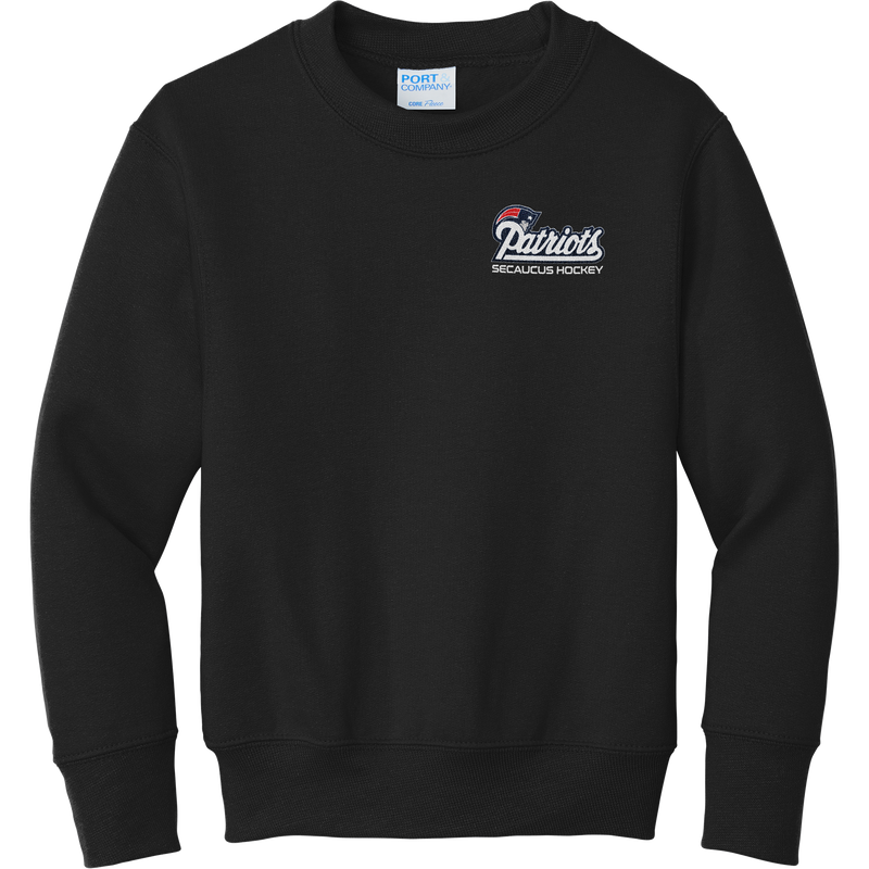 Secaucus Patriots Youth Core Fleece Crewneck Sweatshirt