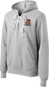 Princeton Tiger Lilies Lace Up Pullover Hooded Sweatshirt