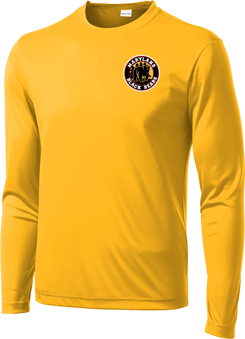 Maryland Black Bears Long Sleeve PosiCharge Competitor Tee