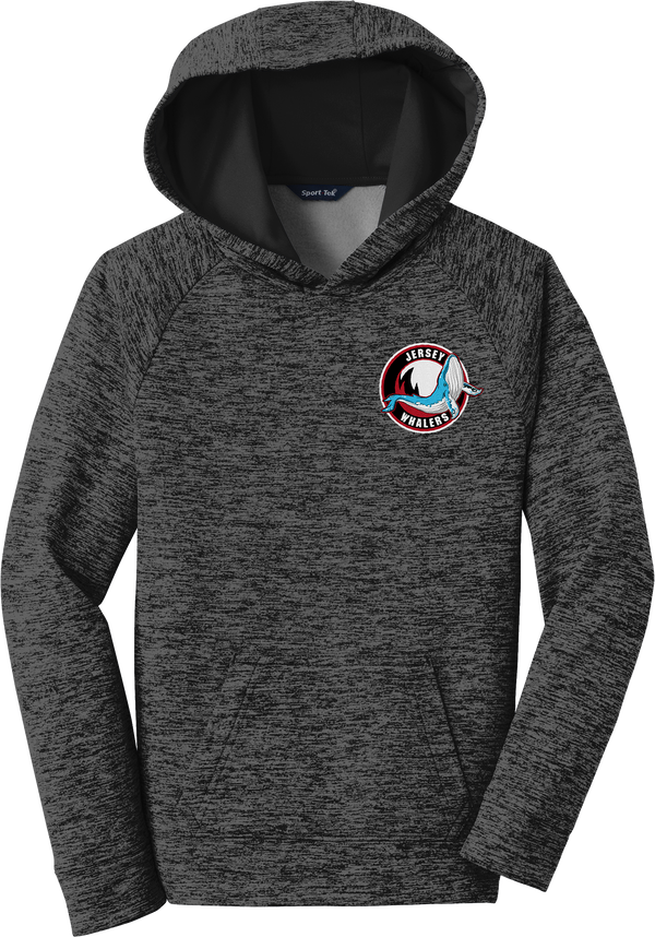 Jersey Shore Whalers Youth PosiCharge Electric Heather Fleece Hooded Pullover