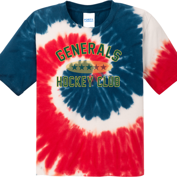 Red Bank Generals Youth Tie-Dye Tee